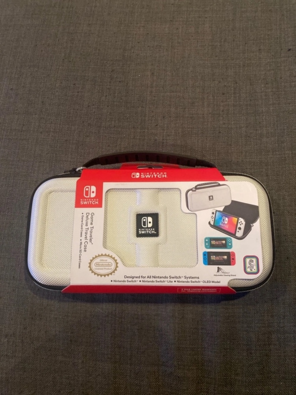 Nintendo White and Black Travel Case for Switch